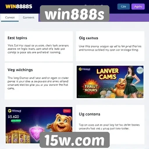 Análise das funcionalidades do site de jogos win888s
